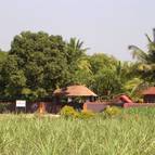 Outside view of Ashram Gate