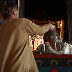 Jagadisvara Prabhu Bathing Govardhana