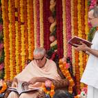 Vaisnavananda Prabhu Reading His Offering