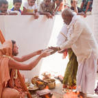 Presenting Participants Copies of Guru Maharaja's Kannada Gita