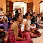 Devotees in bhajana